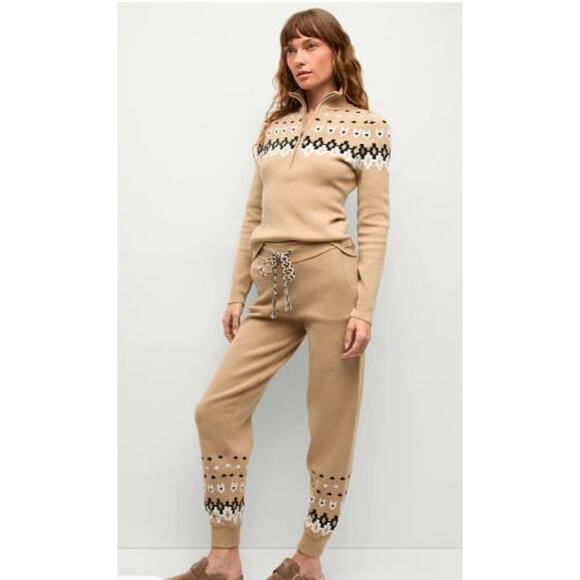 Veronica Beard The Upside Fairbanks JoJo Knit Jogger Pants XS NWT 278 Khaki - Picture 2 of 7